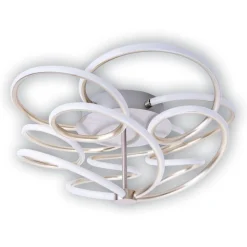 Naeve LED DL Rizado Metall/KSstahl-blank LxBxH: 57x57x20cm dimmbar