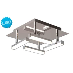 Naeve LED DL Turin Metall/KS chromeLxBxH: 25x25x11cm dimmbar