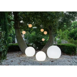 NewGarden Kugelleuchte Buly 50 Ø 50 cm wetterfest weiß