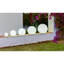 NewGarden Kugelleuchte Buly 50 Ø 50 cm wetterfest weiß