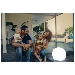 NewGarden Kugelleuchte Buly 50 Ø 50 cm wetterfest weiß