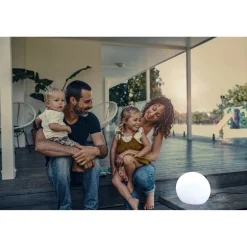 NewGarden Kugelleuchte Buly 30 Ø 30 cm wetterfest weiß