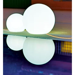 NewGarden Kugelleuchte Buly 30 Ø 30 cm wetterfest weiß