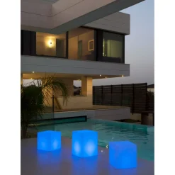 NewGarden LED-Würfelleuchte Cuby 53 Kabelanschluss weiß