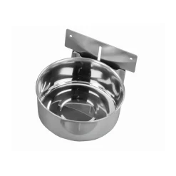 Nobby Edelstahlnapf 13 cm 0,6 L Befestigung Platte