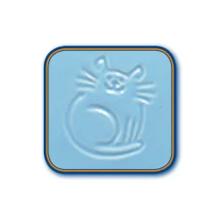 Nobby Katzen Keramik Michschale hellblau Durchmesser 14 x 2 cm