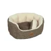 Nobby Komfort-Bett Alba oval 55 x 50 x 21 cm braun