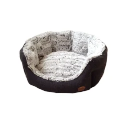 Nobby Komfort-Bett Cacho oval 86 x 70 x 24 cm dunkelgrau