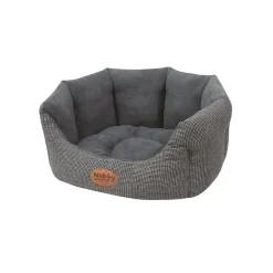 Nobby Komfort-Bett Josi oval 65 x 57 x 22 cm grau