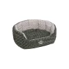 Nobby Komfort-Bett Seoli oval 65 x 57 x 22 cm dunkelgrau/ hellgrau