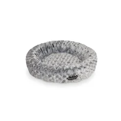 Nobby Softplüsch-Bett Donut ARUSHA schwarz meliert Durchmesser 45 cm