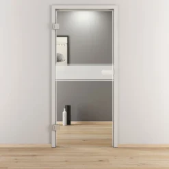 Novadoors Glasdrehtür NOVA 593 klar 83,4 x 197,2 cm Links