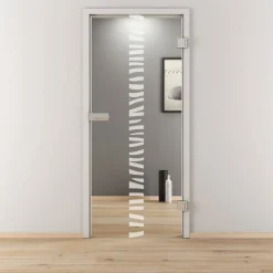 Novadoors Glasdrehtür NOVA 548 klar 95,9 x 197,2 cm Rechts