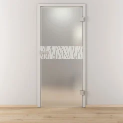 Novadoors Glasdrehtür NOVA 546 mattiert 83,4 x 197,2 cm Rechts