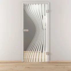 Novadoors Glasdrehtür NOVA 543 klar 95,9 x 197,2 cm Rechts