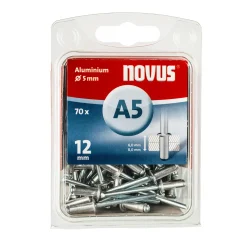 Novus Blindnieten Aluminium A 5 x 12 mm 70 Stück