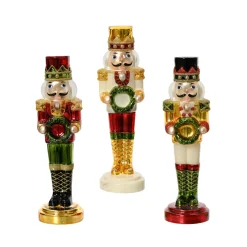 Nussknackerfigur Glas sortiert LxBxH 9 x 10 x 32 cm