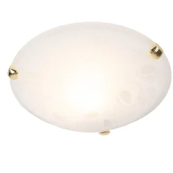 näve Deckenleuchte Flower weiß Glas