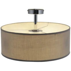 näve Deckenleuchte New York grau Textil