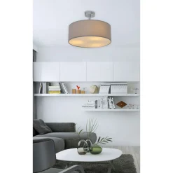 näve Deckenleuchte New York grau Textil