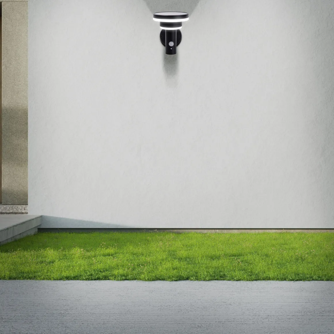 näve LED-Solar Außenwandleuchte Nora