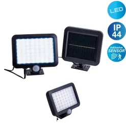 näve LED-Solar-Außenwandleuchte Pepe 2er Set