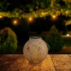 näve LED-Solardekoleuchte weiß 18 cm