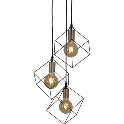 näve Pendelleuchte Canto schwarz 3er