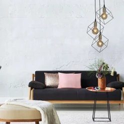 näve Pendelleuchte Canto schwarz 3er