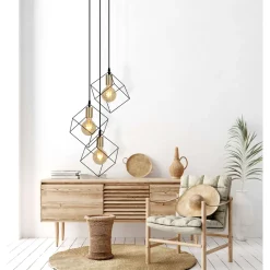 näve Pendelleuchte Canto schwarz 3er