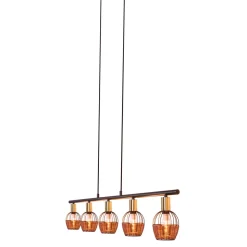 näve Pendelleuchte Corbis schwarz 5er