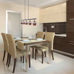 näve Pendelleuchte Corbis schwarz 5er