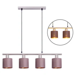 näve Pendelleuchte Maron 4er braun