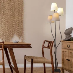 näve Stehleuchte Boho braun 4er