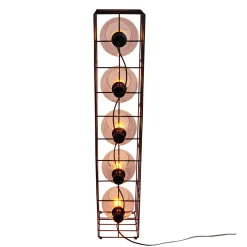 näve Stehleuchte Cesta schwarz Glas