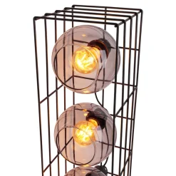 näve Stehleuchte Cesta schwarz Glas