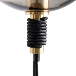 näve Stehleuchte Stelo schwarz Glas