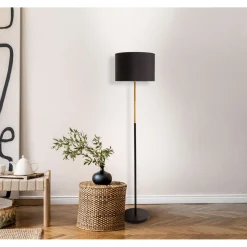 näve Stehleuchte Tessile schwarz 36 cm Textil