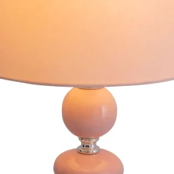 näve Tischleuchte Araga rosa Keramik