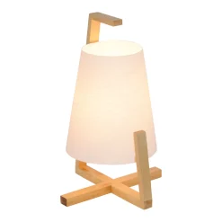näve Tischleuchte Shoji mit Kunststoffschirm Bambus