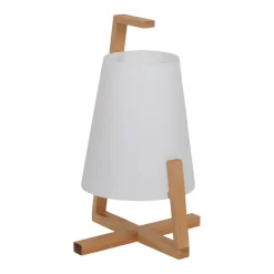 näve Tischleuchte Shoji mit Kunststoffschirm Bambus