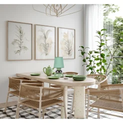 näve Tischleuchte Stoney mint Keramik