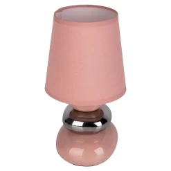 näve Tischleuchte Stoney rosa Keramik