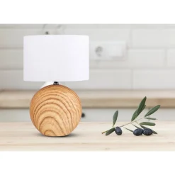 näve Tischleuchte Woody Keramik