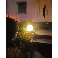 näve Kugelerdspießleuchte Durchmesser 20 cm schwarz