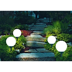 näve Kugelerdspießleuchte Durchmesser 20 cm schwarz