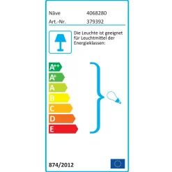 näve Kugelerdspießleuchte Durchmesser 20 cm schwarz