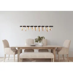näve LED-Pendelleuchte Belleza gold dimmbar