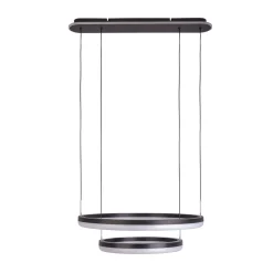 näve LED-Pendelleuchte Circulo schwarz dimmbar