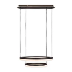 näve LED-Pendelleuchte Circulo schwarz dimmbar